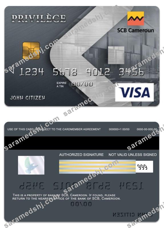Cameroon SCB bank visa privilege card